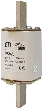 Wkładka topikowa NV M1 DC - 550V M1 BAT/250A/550V DC