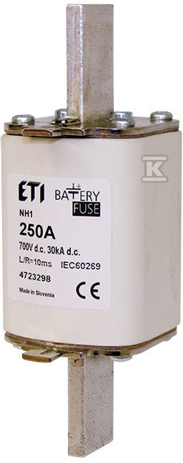 Wkładka topikowa DC - 700V M1 BAT 200A/700V DC