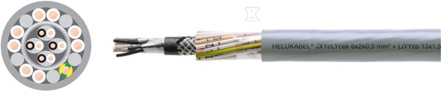 PRZEWÓD 13x1,5 QMM , PRZEWÓD JXYcLYcek 6x2x0,5 QMM + LiYYżoTERMOELEKTRYCZNO-STEROWNICZY