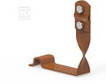 LA 8004 UCHWYT POD DACH.Z ZAM. BRASS