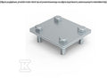 NI ZŁĄCZE UNIWERSALNE ODGAŁĘŹNE 2x 80x70