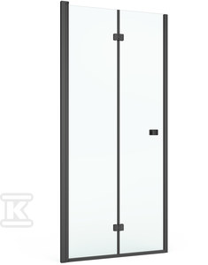 Drzwi Capital Black 2 skrzydłowe łamane 90x195