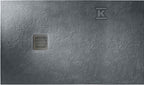 Brodzik prostokątny TERRAN 1600 x 1000 mm syfon w komplecie, kolor szary łupek