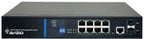 Zarządzalny przełącznik L2 (switch) 16 portów RJ45 PoE+ 1Gb/s + 2 porty SFP Uplink 1Gb/s (budżet mocy 150W) + 1 port konsolowy RJ45 AVIZIO