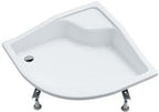 Brodzik akrylowy Standard Plus "Bona" 90x90x27/ cm R55, półokrągły