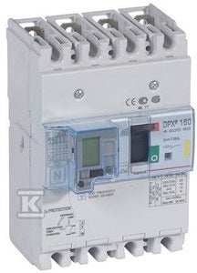 Wyłącznik z wyzw. termiczno-magnetycznym DPX3 160 4P 16A 16ka z zab. r-pr.