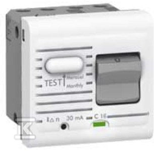 Wyłącznik różnicowo prądowy - 2 moduły biały 10 A/10 mA - -230 V~ typ AC, MOSAIC