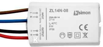 Zasilacz LED natynkowy 14V, DC, 8W, SIMON54