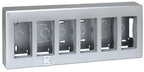 Obudowa natynkowa S500 6-modułowa, 12x K45, kompletna, aluminium, CONNECT