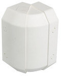Regulowany kąt zewnętrzny ABS Cablomax 130x55mm, czysta biel, CONNECT