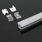 Profil Aluminiowy V-TAC 2mb Anodowany, Klosz Mleczny, Wpuszczany 50x35mm VT-8126