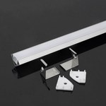 Profil Aluminiowy V-TAC 2mb Anodowany, Klosz Mleczny VT-8110
