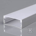 Profil Aluminiowy V-TAC 2mb Anodowany, Klosz Mleczny 20x50mm VT-8206