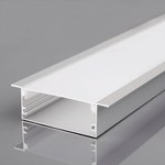 Profil Aluminiowy V-TAC 2mb Anodowany, Klosz Mleczny, Wpuszczany 50x35mm VT-8126