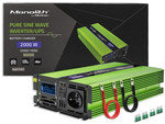 Przetwornica napięcia Monolith | ładowanie baterii | UPS | 600W | 1200W | 12V na 230V | Czysty Sinus