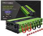 Przetwornica napięcia Monolith | ładowanie baterii | UPS | 600W | 1200W | 12V na 230V | Czysty Sinus