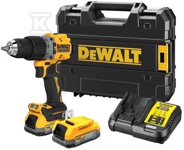 DeWalt 18V XR Wiertarko-wkrętarka z udarem 2X1.7Ah POWERSTACK