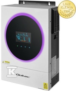 Falownik hybrydowy jednofazowy Qoltec off-grid 53873, 6kW 1MPPT, WIFI, 2 lata gwarancji