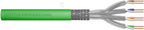 Kabel instalacyjny DIGITUS kat.8.2, S/FTP, Dca, AW G 22/1, LSOH, 500m, zielony, szpula