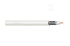 Kabel koncentryczny DIGITUS RG-6, 75 Ohm, ekran (2 x folia +oplot 77%), Eca, PVC, 500m, biały, szpula