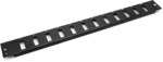 Płyta czołowa do światłowodowego panelu krosowego 24x SC duplex 1U (do DN-96200-QL), czarny
