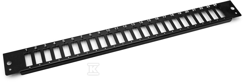 Płyta czołowa do światłowodowego panelu krosowego 24x SC duplex 1U (do DN-96200-QL), czarny
