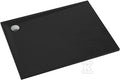 Brodzik kompozytowy Stabilsound Plus "Etrusco Black Stone" 90x100x3 cm, prostokątny
