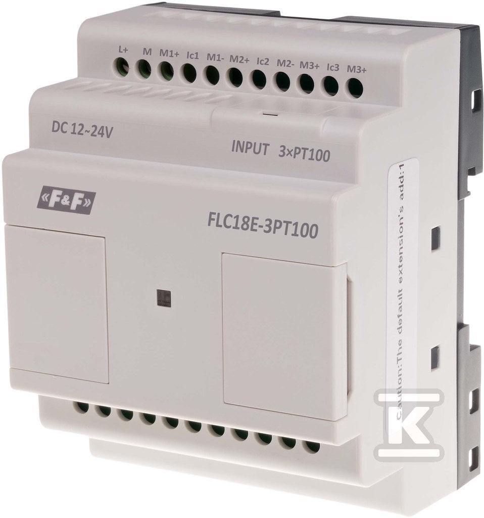 Moduł rozszerzeń dla czujników temp. z 3 wejściami FLC18E-3PT100