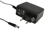 Zasilacz wtyczkowy EU 6W 12V 0.5A GS06E-3P1J