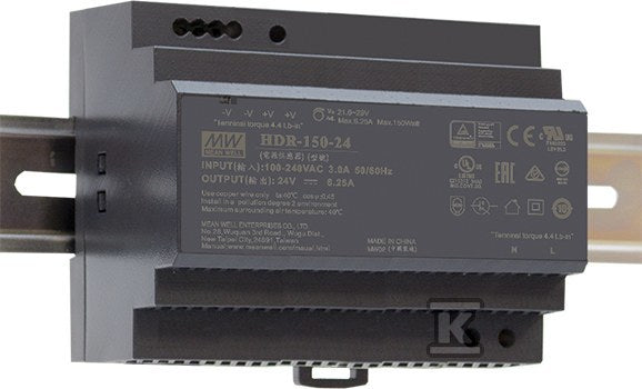 Zasilacz na szynę DIN 154W 48V 3.2A HDR-150-48