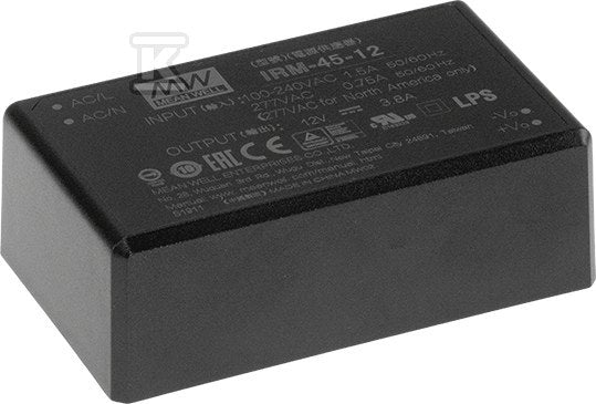 Moduł AC/DC 45W 12V 3.8A IRM-45-12ST