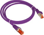 Patch-cord ALANTEC kat.6A S/FTP fioletowy 3m LSOH