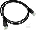 Patchcord U/UTP kat.6A LSOH 1.0m czarny ALANTEC