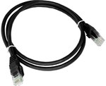 Patchcord U/UTP kat.6A LSOH 1.0m czarny ALANTEC