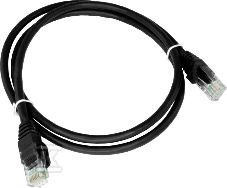Patchcord U/UTP kat.6 PVC 5.0m czarny ALANTEC
