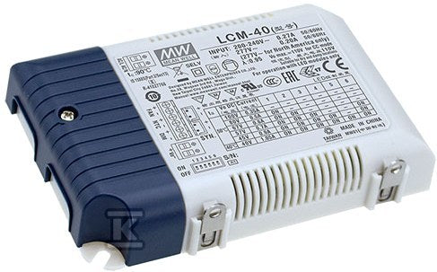 Zasilacz LED 40W 2~100V 0.35~1.05A LCM-40