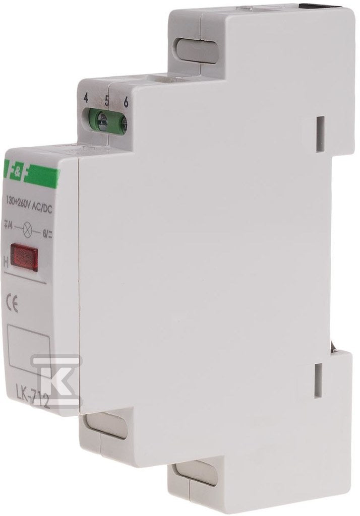 Lampka sygnalizacyjna LK-712 R 1xLED czerw., Un=5÷10V AC/DC