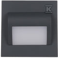 Oprawa schodowa LED Inga, antracyt, 1,2W, 5900K, zimna