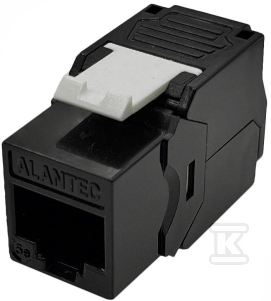 Moduł keystone RJ45 beznarzędziowy UTP kat.5e, SLIM, kolor czarny ALANTEC