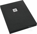 Brodzik akrylowy z podbudową stabilizującą Stabilsound Plus "New Horizons Black Stone" 80x170x12 cm, prostokątny