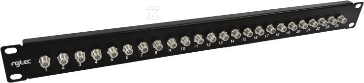 Patch panel UTP kat.6, 24 porty LSA z półką 1U ALANTEC