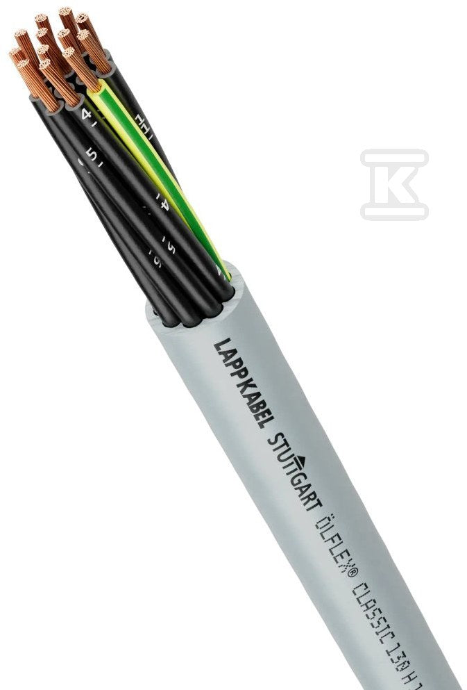 Przewód sterowniczy ÖLFLEX® CLASSIC 130 H 2X1,5: 300/500 V: Giętki: HFFR: Dca: odporny na UV, bęben