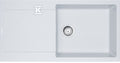 Zlewozmywak wbudowywany Fragranit+ Maris MRG 611-97 XL Biały Polarny