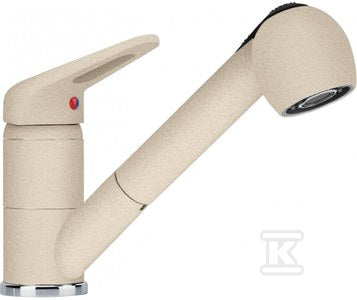 Bateria kuchenna Prince II pull-out spray Beżowy