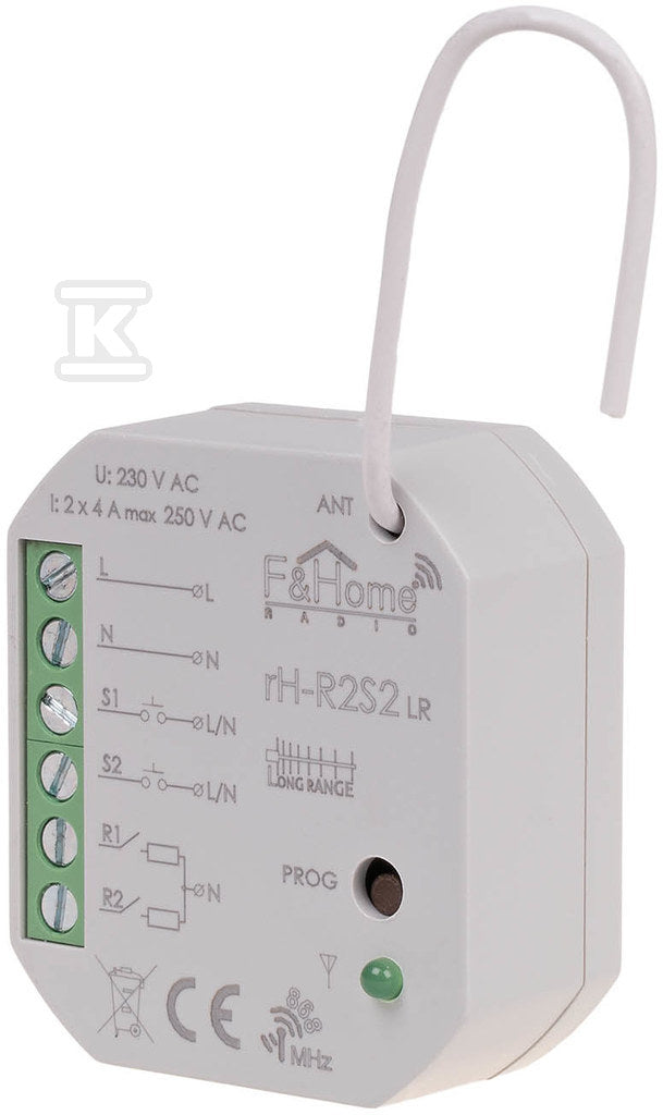 Moduł radiowy podwójnego przekaźnika - long range rH-R2S2-LR