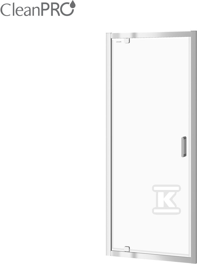 Drzwi Pivot kabiny prysznicowej Arteco 80 x 190 szkło transparentne