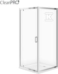 Zestaw B153: kabina Arteco kwadrat 90 x 90 x 190 szkło transparentne + brodzik Tako 90 x 4