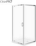 Zestaw B618 kabina arteco kwadrat 90x90x190 szkło transparentne + brodzik tako 90x16 wir