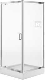Zestaw B618 kabina arteco kwadrat 90x90x190 szkło transparentne + brodzik tako 90x16 wir