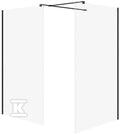 Zestaw b797 walk-in mille czarny 120x90x200 wir